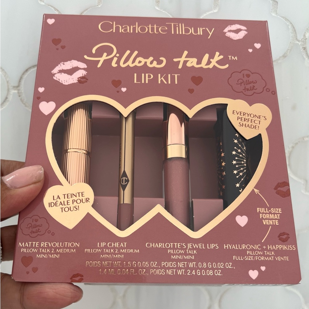 NIB/Never Opened Charlotte Tilbury Pillow Talk Lip Kit